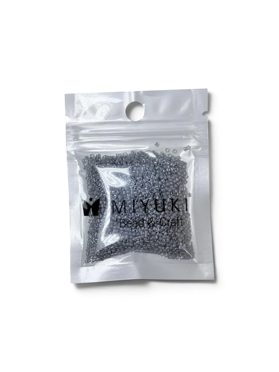 Miyuki Delica 11/0 - Color Lined Pewter. 10g