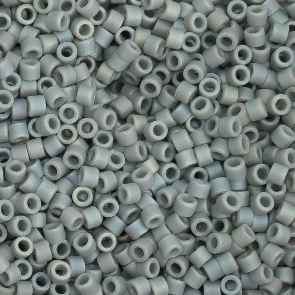 (DB0882) Miyuki Delica 11/0 - Matte Op Lt Grey. 10g