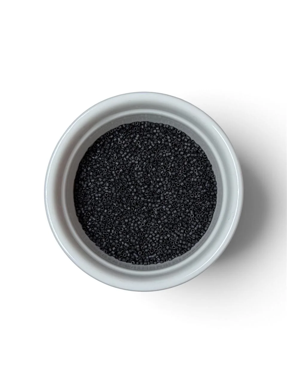 Miyuki Delica 11/0 - Jet Black Mate. 10g