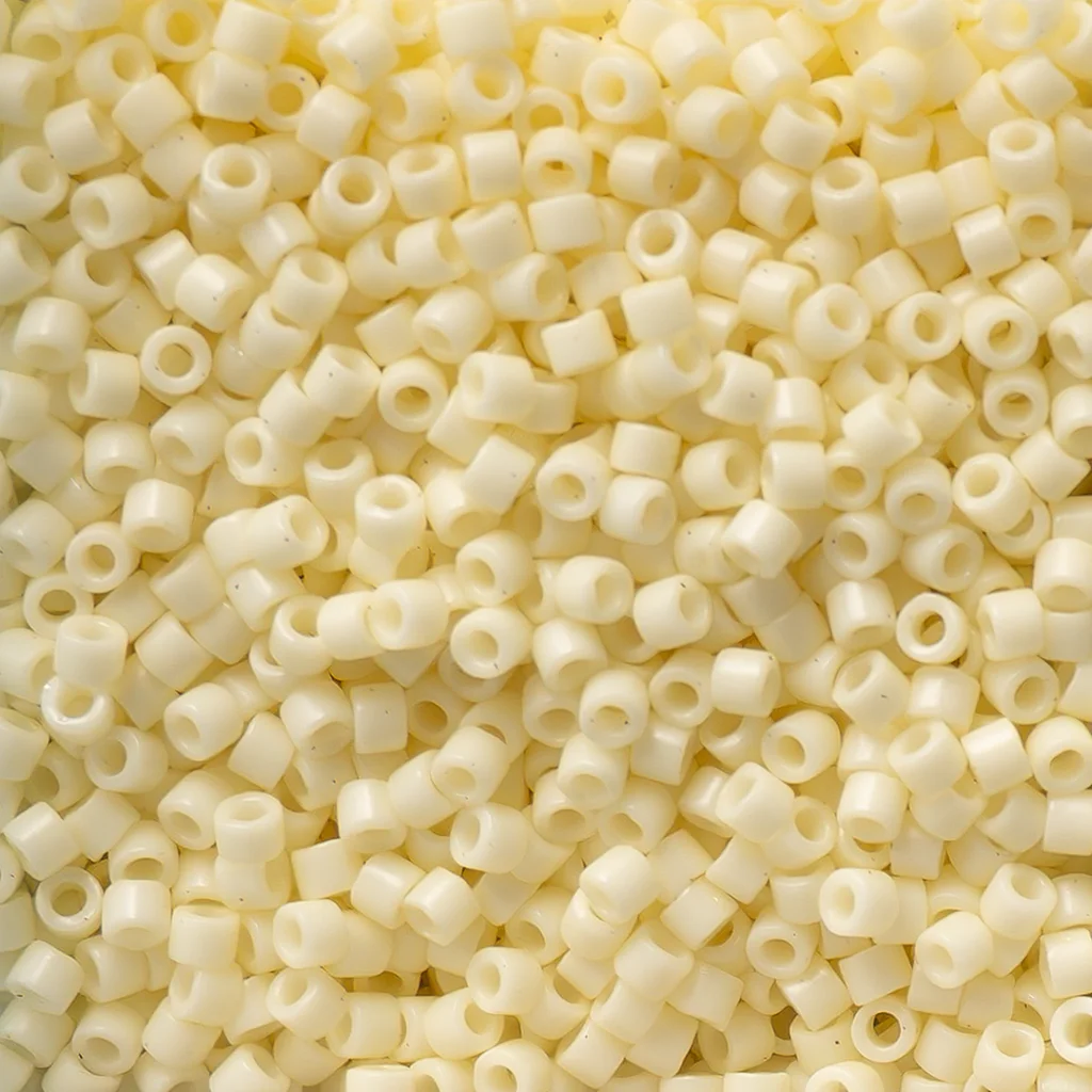 (DB1491) Miyuki Delica 11/0 - Opaque Pale Yellow. 10g