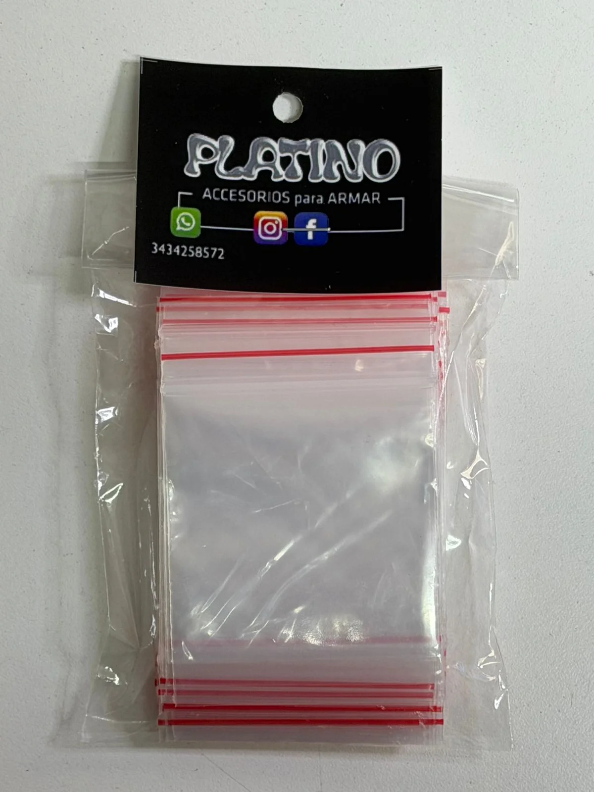 Bolsa zipper 5x7cm. 50u