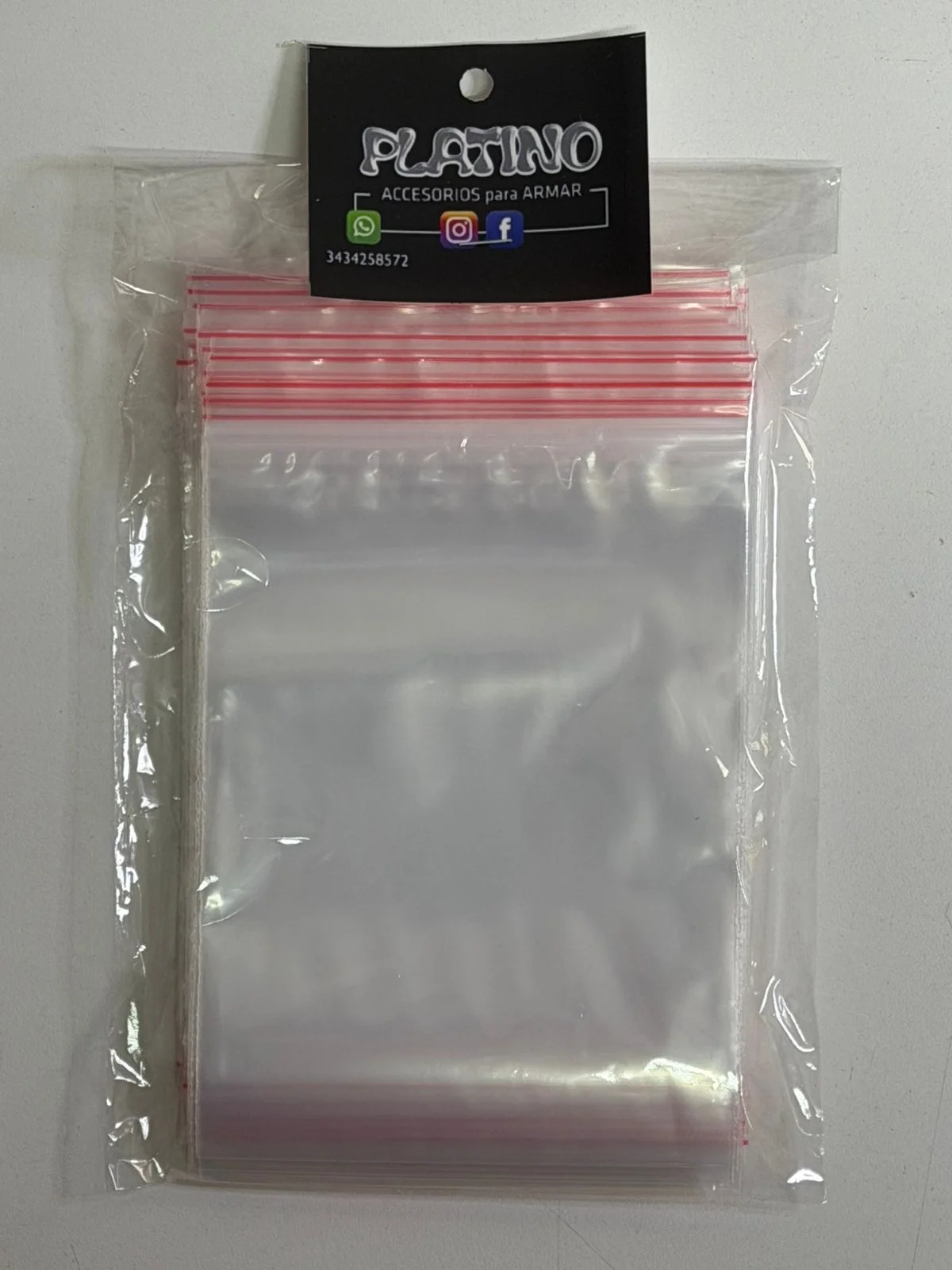 Bolsa zipper 9x13cm. 50u