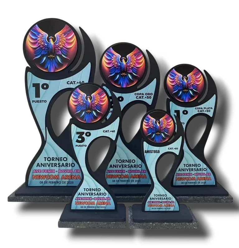 TROFEOS ""TRENTO"" MDF ESTANDARIZADOS