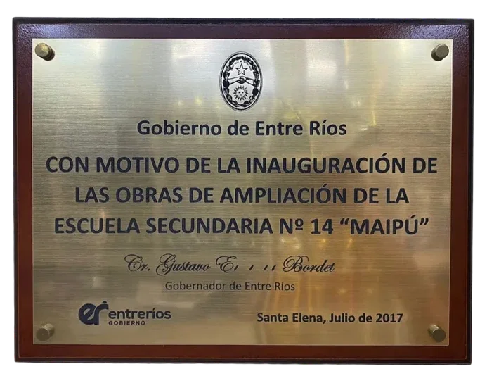 PLACA BASE DE MADERA